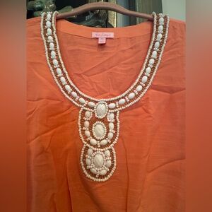 Lilly Pulitzer Orange Beaded dress